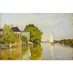 Houses on the Achterzaan Painting Reproduction
