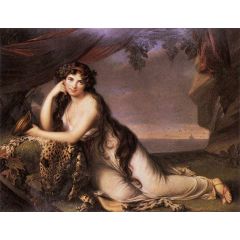 Lady Hamilton as Ariadne Painting Reproduction
