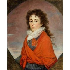 Ekaterina Kutuzova, Wife of Russian Field Marshal M.I. Kutuzov Painting Reproduction