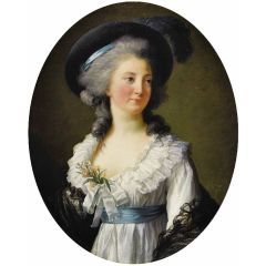 Portrait of Madame de Moreton Painting Reproduction