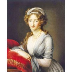 Portrait of Empress Elisabeth Alexeievna, Louise of Baden Painting Reproduction