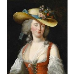 Portrait de Anne Catherine Le Preudhomme de Chatenoy, Comtesse der Verdun Painting Reproduction