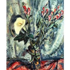 Floral Still Life with Calla Lily Painting Reproduction