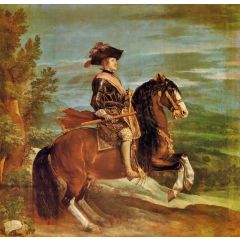 Philip IV on Horseback Painting Reproduction