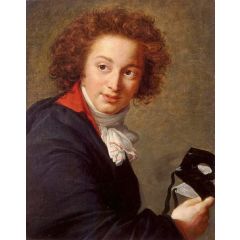 Count Grigory Ivanovich Tchernyshov Holding a Mask Painting Reproduction