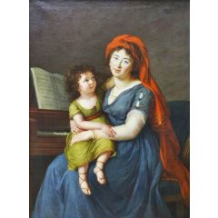 The portrait of princess Ekaterina Nikolaevna Menshikova Painting Reproduction