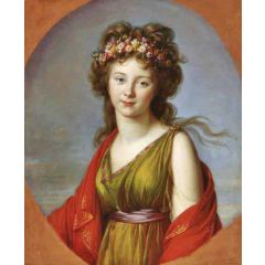 Countess Kaganeck as Flora Painting Reproduction