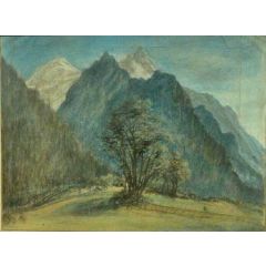 Le Mont Blanc Painting Reproduction