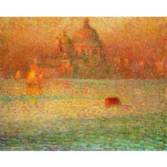 The Salute, Winter Morning, Venice Painting Reproduction