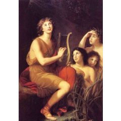 Amphion Jouant de la Lyre Painting Reproduction