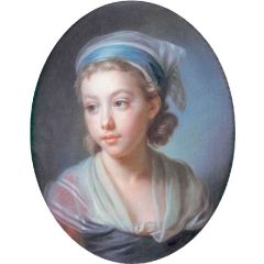 Daughter of the actor Caillot Painting Reproduction