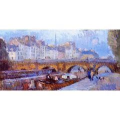 The Pont Neuf and the Monnaie Lock Painting Reproduction