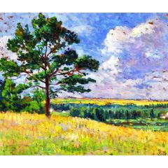 Landscape near Méréville Painting Reproduction