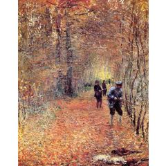 Hunting, also known as The Shoot Painting Reproduction