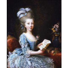 Young Musician Painting Reproduction