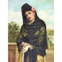 The Trysting Place Painting Reproduction