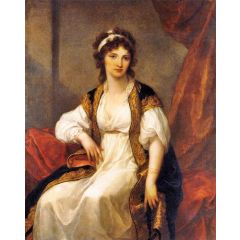 Portrait of a Young Woman Painting Reproduction