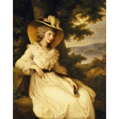 Portrait of Lady Elizabeth Foster Painting Reproduction