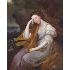 Portrait of Louisa Leveson Gower as Spes, Goddess of Hope Painting Reproduction