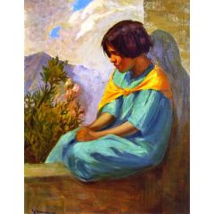 Mexican Girl Painting Reproduction