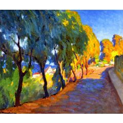 Along Linda Vista Painting Reproduction