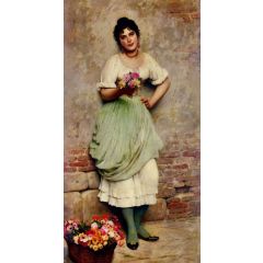 The Flower Seller Painting Reproduction