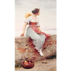 A Pensive Moment Painting Reproduction