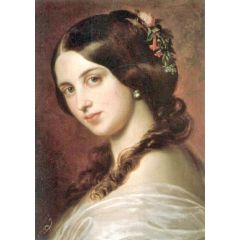 Portrait of a young girl Painting Reproduction