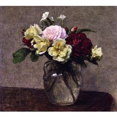 Bouquet of Varied Roses Painting Reproduction