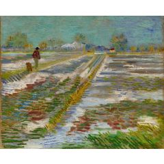 Landscape with Snow Painting Reproduction