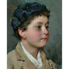 Head of a Boy Painting Reproduction