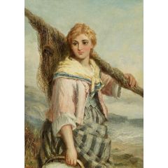 Fisher Girl Painting Reproduction