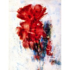 Red Canna Indica Painting Reproduction