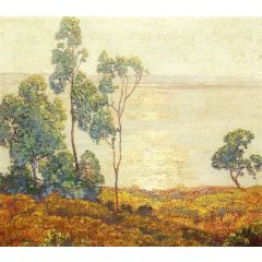 The Morning Sun, San Diego Bay Painting Reproduction