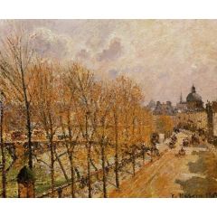 Quai Malaquais, Morning, Sun Painting Reproduction