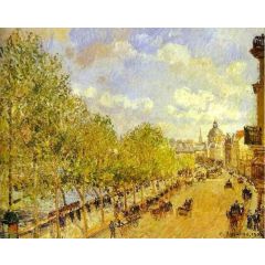 Quai Malaquais in the Afternoon, Sunshine Painting Reproduction