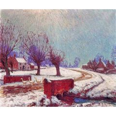 A Country Road in England Painting Reproduction
