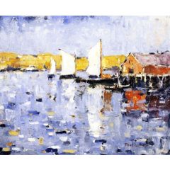 Harbor Sails Painting Reproduction