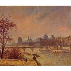 The Seine and the Louvre, Paris Painting Reproduction