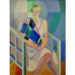 Portrait of Madame Heim Painting Reproduction