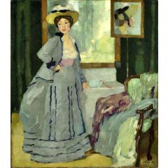 Before Going Out Painting Reproduction