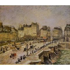 The Pont-Neuf: Snow Painting Reproduction
