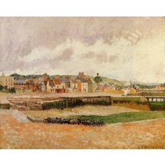 Afternoon, the Dunquesne Basin, Dieppe, Low Tide Painting Reproduction