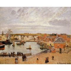The Port of Dieppe Painting Reproduction