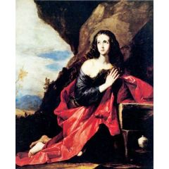 Saint Mary Magdalene in the Desert Painting Reproduction