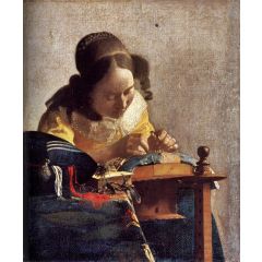 The Lacemaker Painting Reproduction
