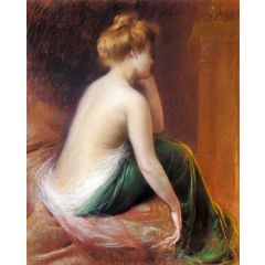 Femme Assise Au Lit Painting Reproduction