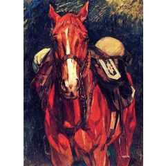 Currassier’s Horse from the Front Painting Reproduction