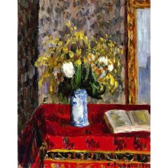 Vase of Flowers, Tulips and Garnets Painting Reproduction
