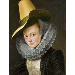 Portrait of Isabella Brandt Painting Reproduction